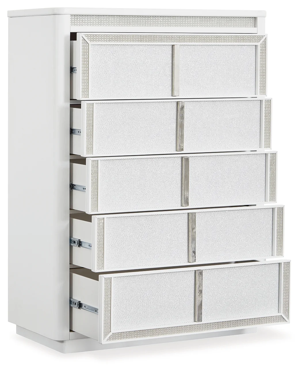 Chalanna - White - Five Drawer Chest - Image 3