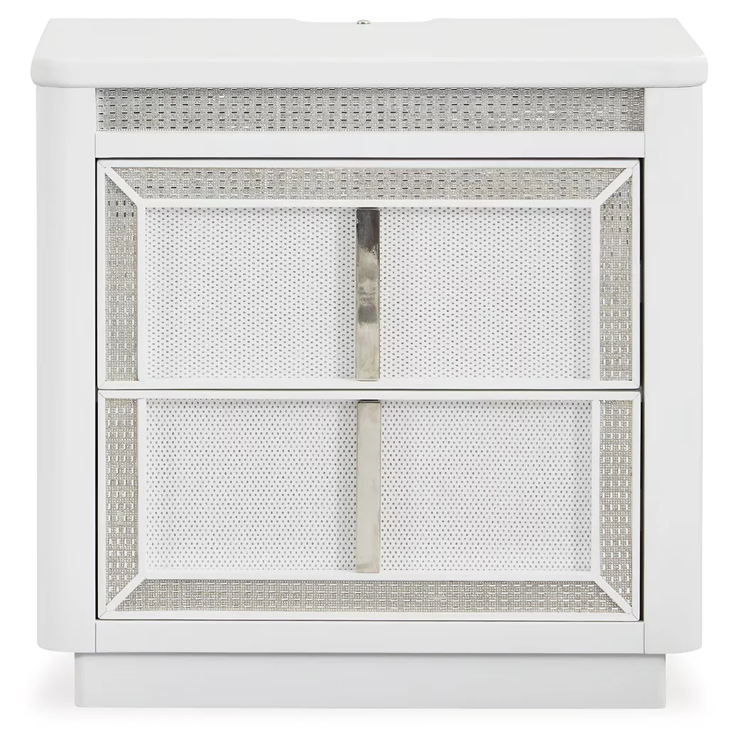 Chalanna - White - Two Drawer Night Stand - Image 6