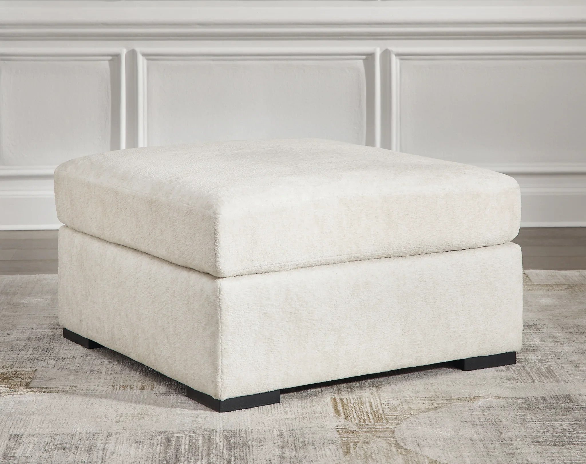 Chessington - Ivory - Oversized Accent Ottoman - Image 2