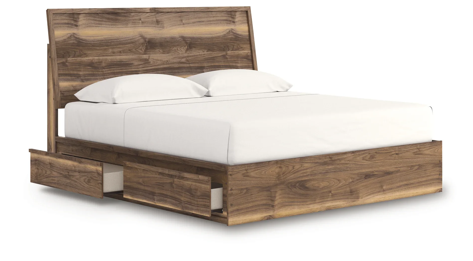 Chirason - King Panel Bed With Storage - Brown - Image 3