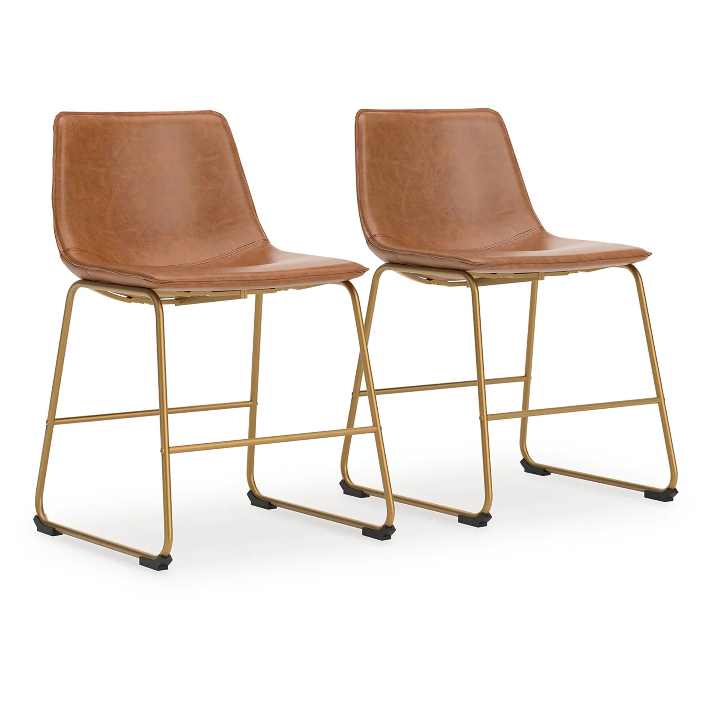 Ciabori - Brown / Gold - Dining Upholstered Side Chair (Set of 2)