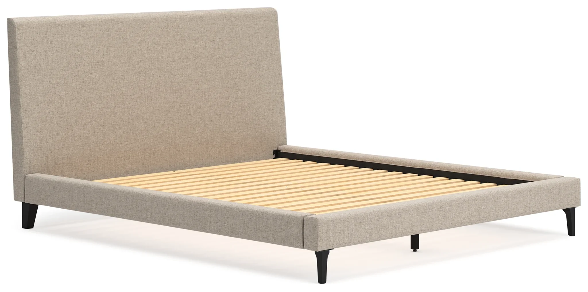 Cielden - Soft Gray - California King Upholstered Bed With Roll Slats - Image 3
