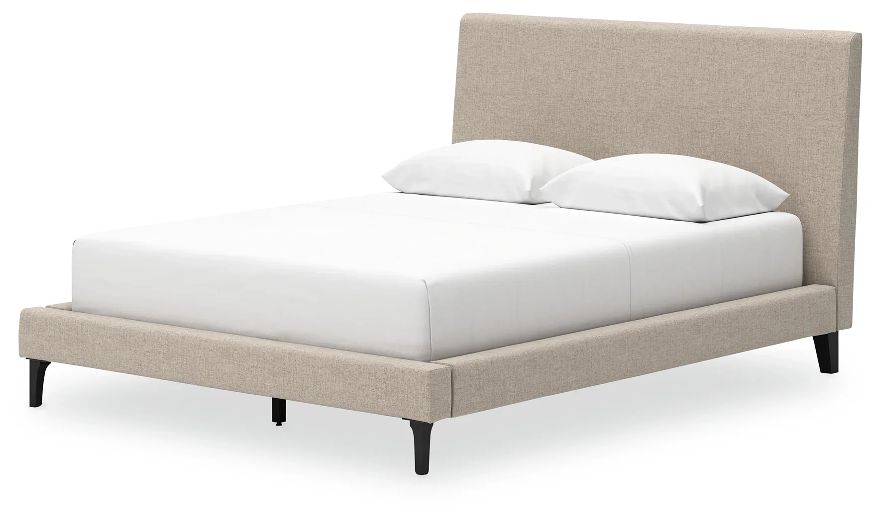 Cielden - Soft Gray - Queen Upholstered Bed With Roll Slats - Image 4
