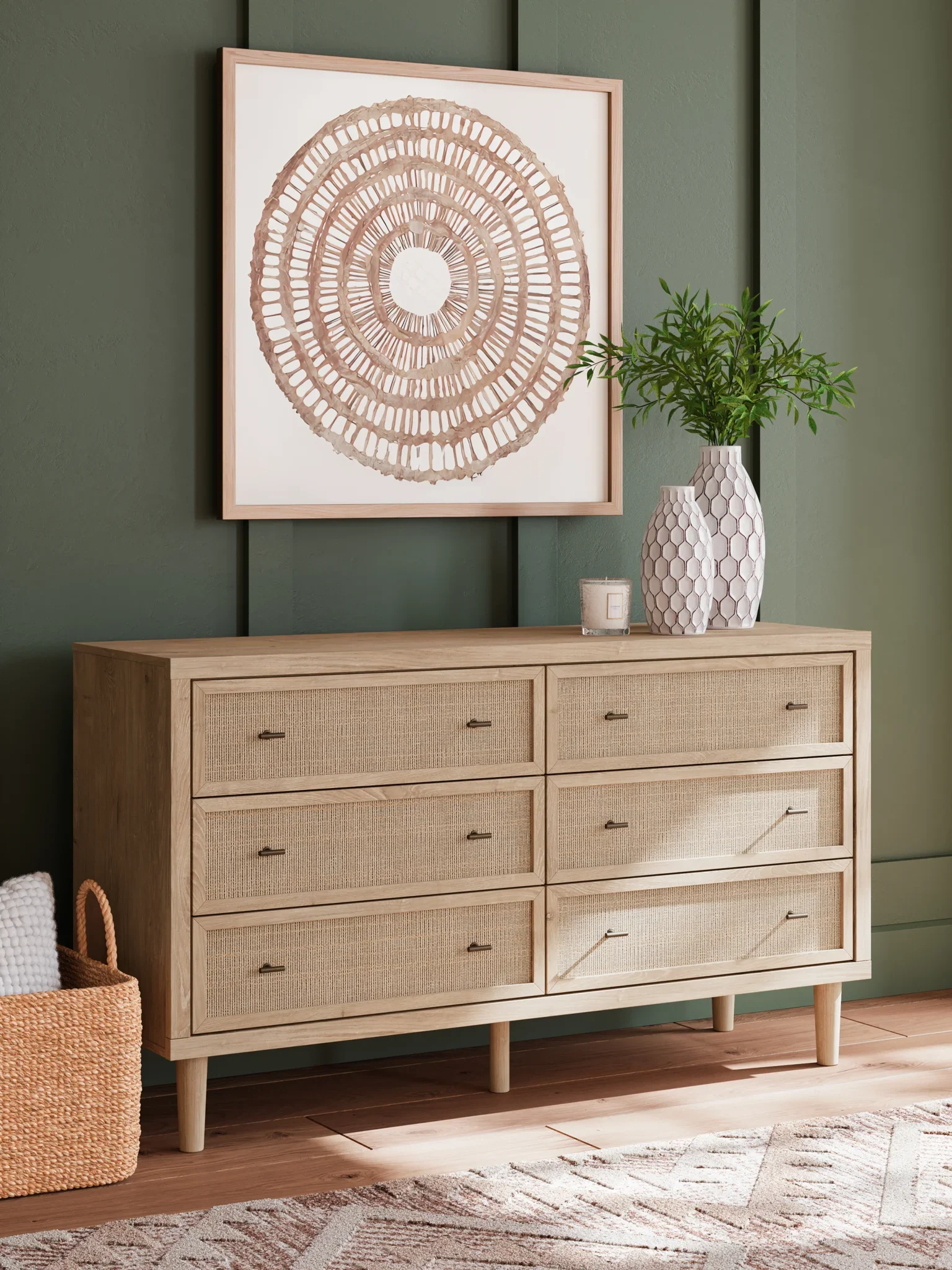 Cielden - Two-tone - Six Drawer Dresser - Image 2