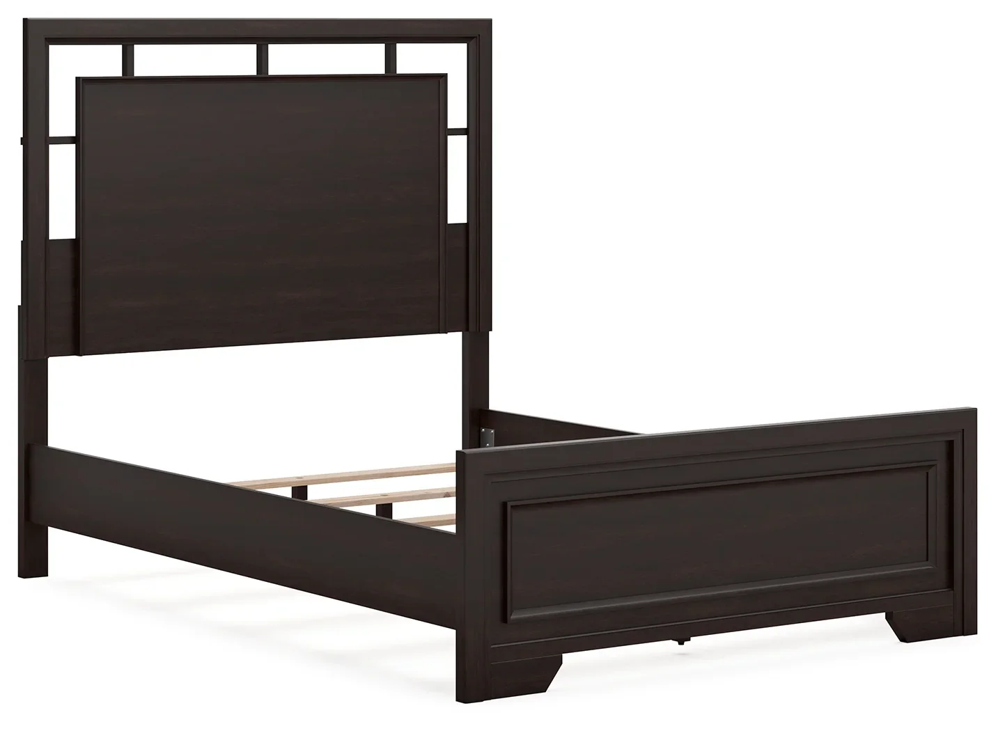 Covetown - Dark Brown - Full Panel Bed - Image 3
