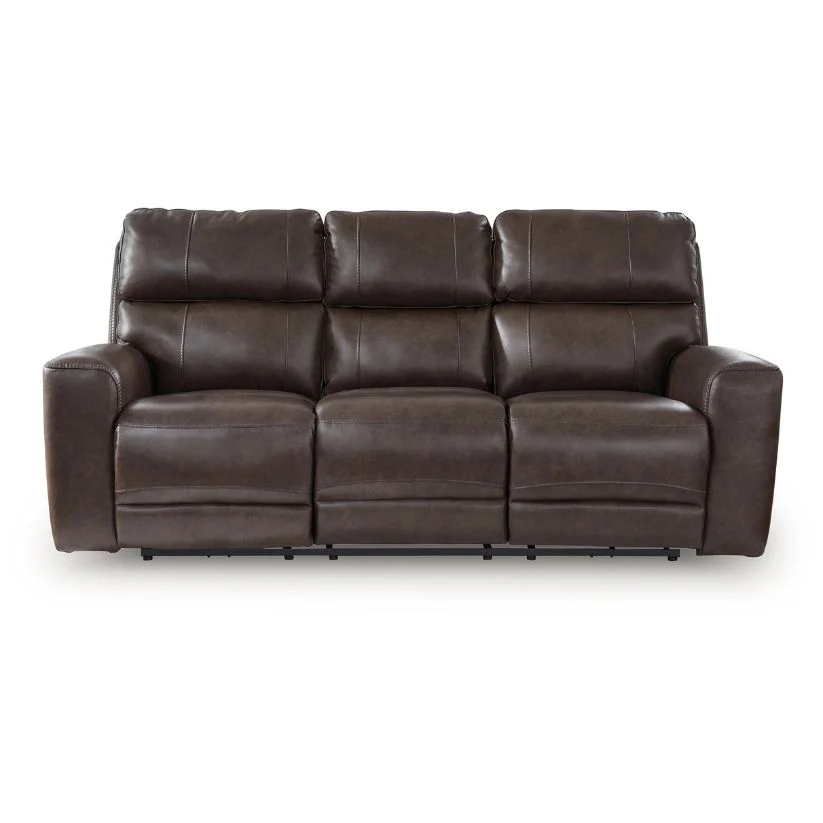 Crossplex - Smoke - Power Recline Sofa With Adjustable Headrest