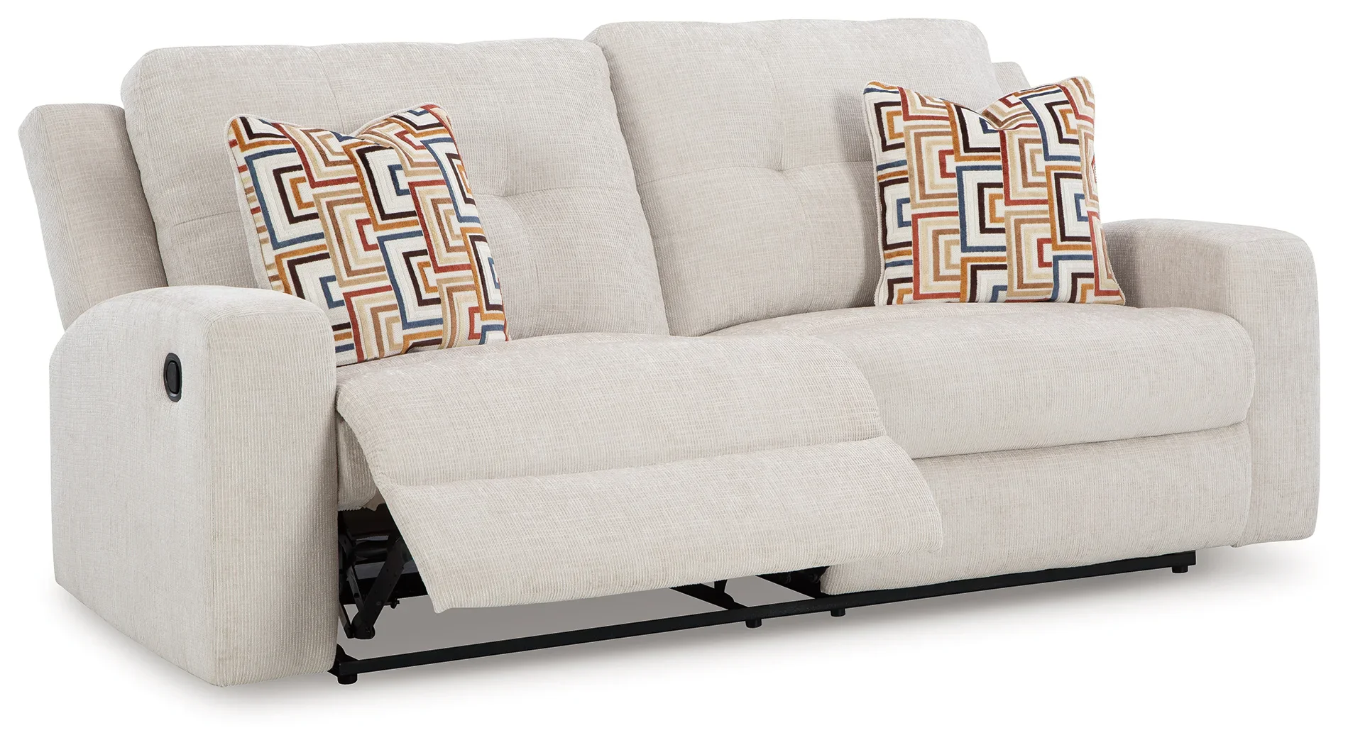 Danum - Stone - 2 Seat Reclining Sofa - Image 3