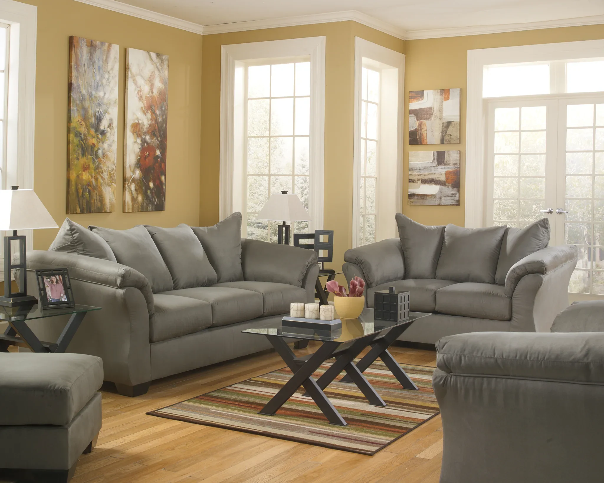 Darcy - Cobblestone - Ottoman - Image 5