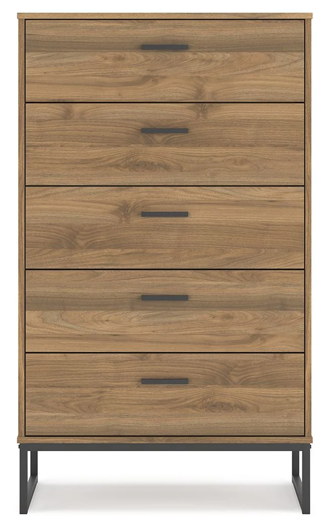 Deanlow - Honey - Five Drawer Chest - Image 2