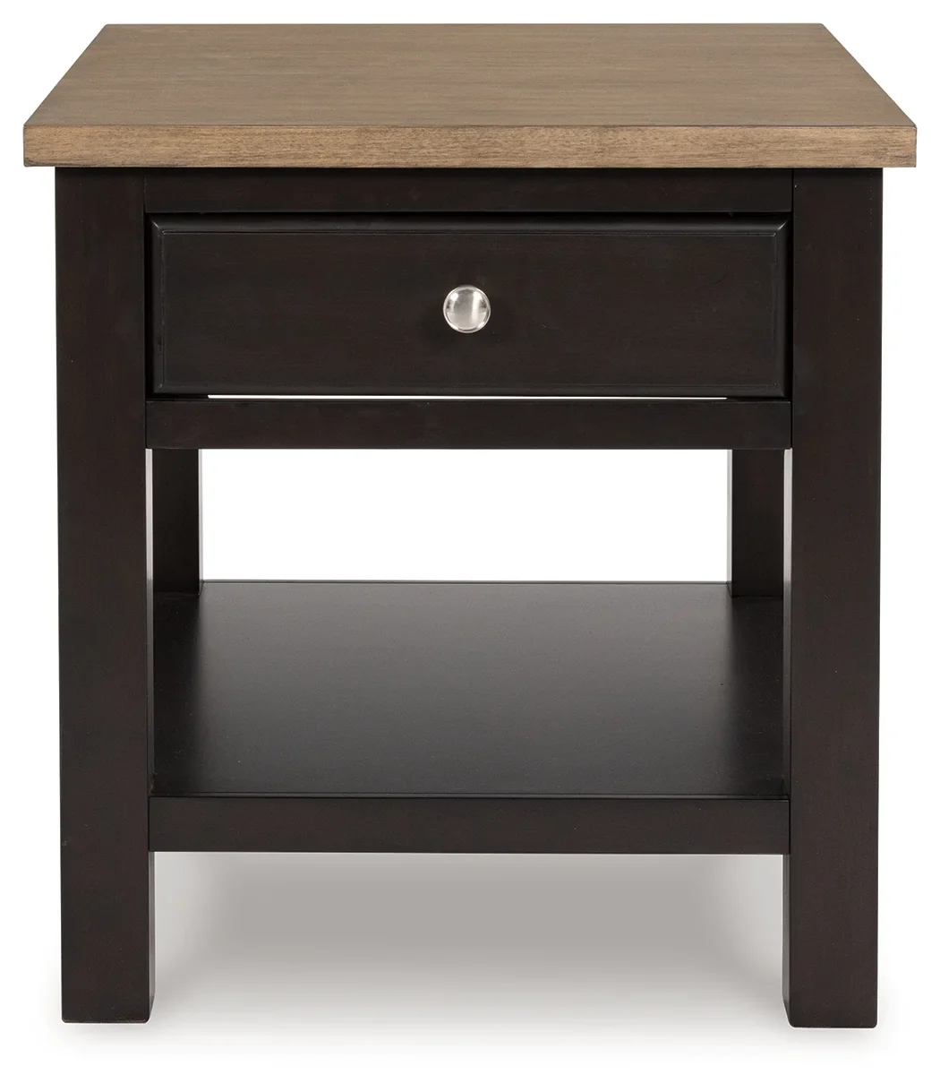 Drazmine - Brown - Rectangular End Table - Image 4