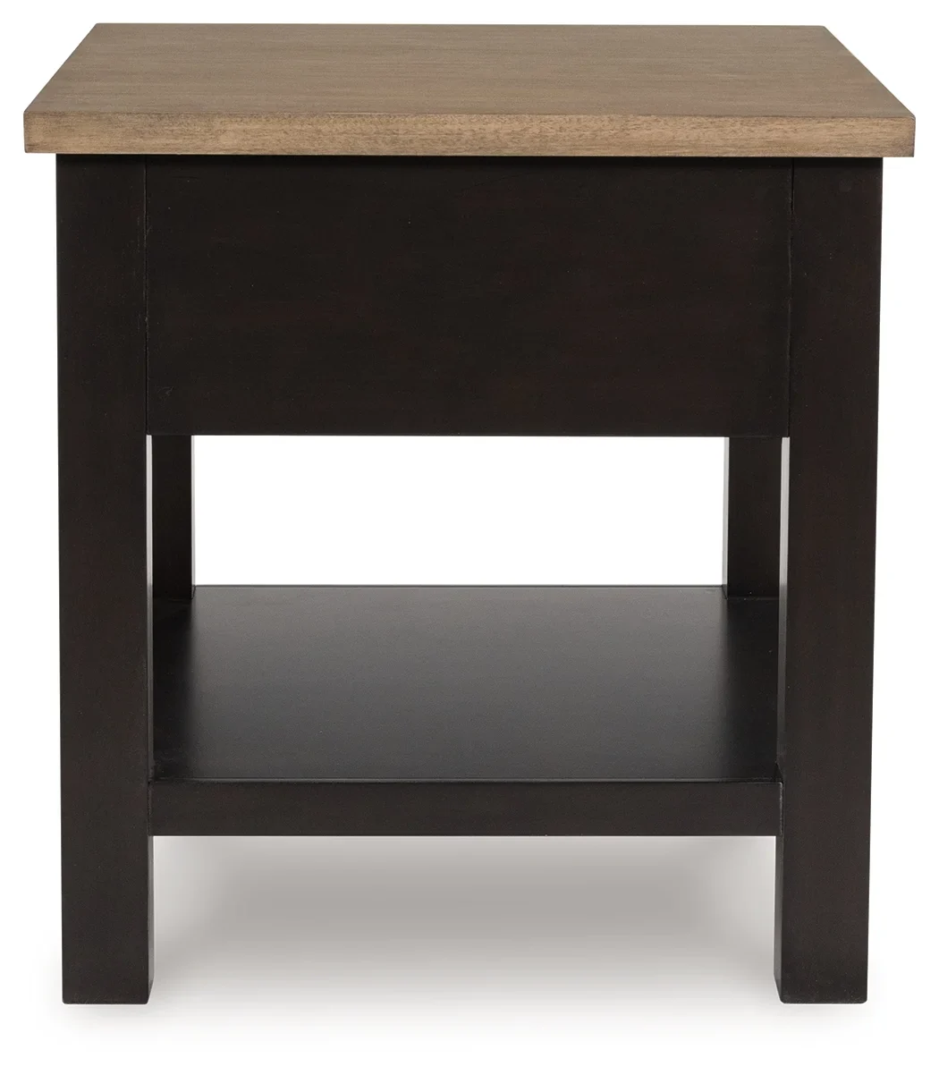 Drazmine - Brown - Rectangular End Table - Image 6