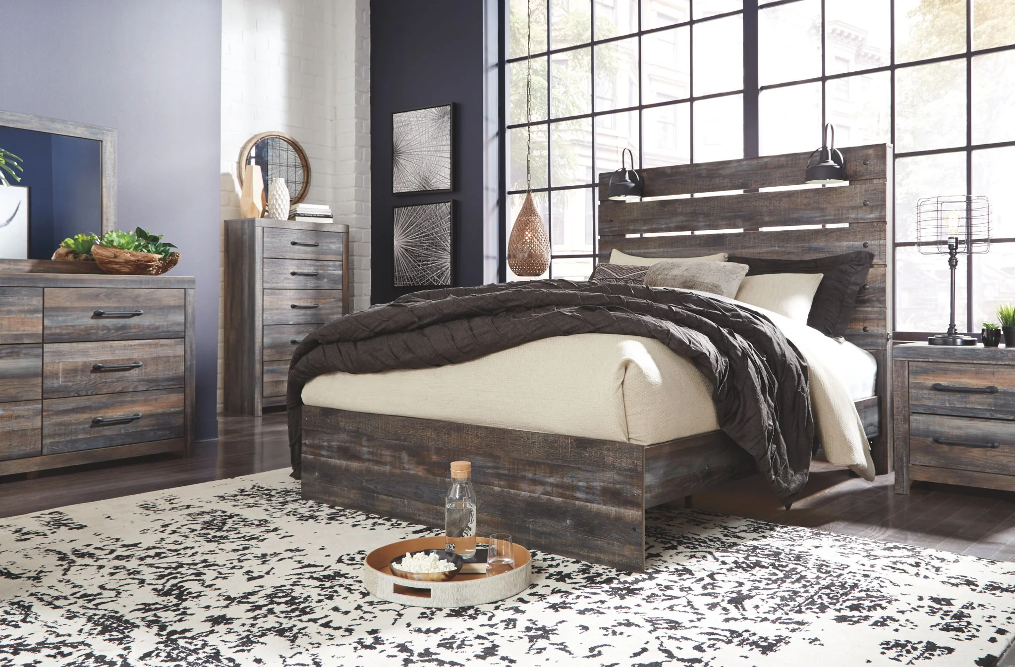 Drystan - Brown / Beige - Bedroom Mirror - Image 2