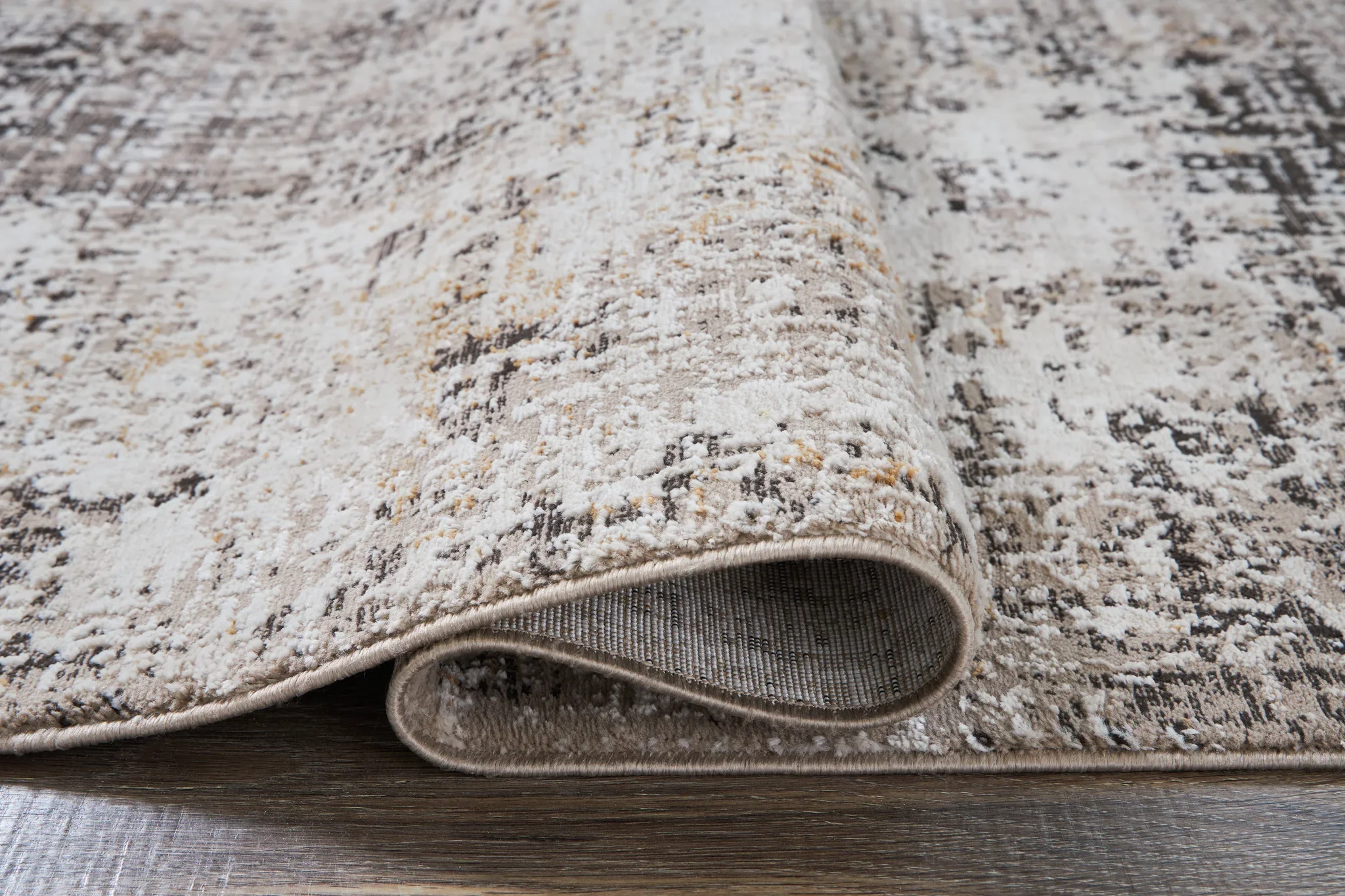 Elaning - Black / Gray / Cream - Medium Rug - 5' x 7' - Image 4