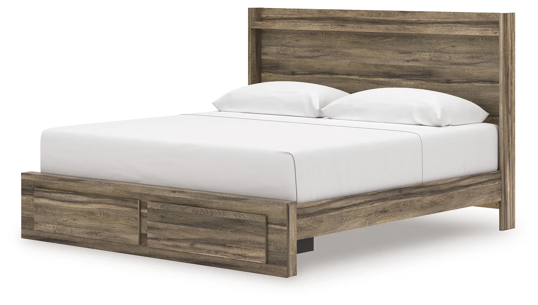 Elbrim - King Panel Storage Bed - Brown - Image 3