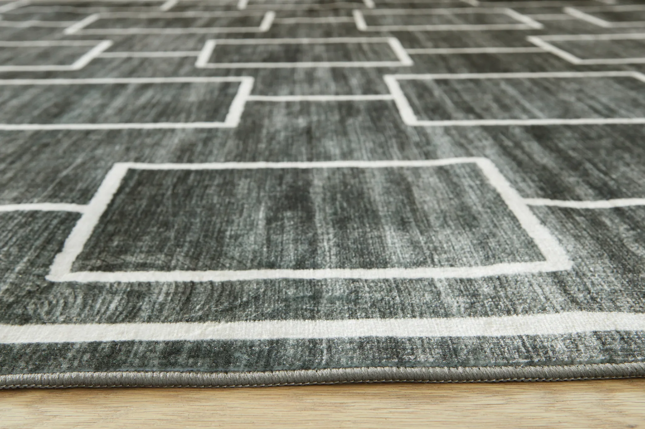 Elderland - Black / Gray - Washable Medium Rug - 5' x 7' - Image 4