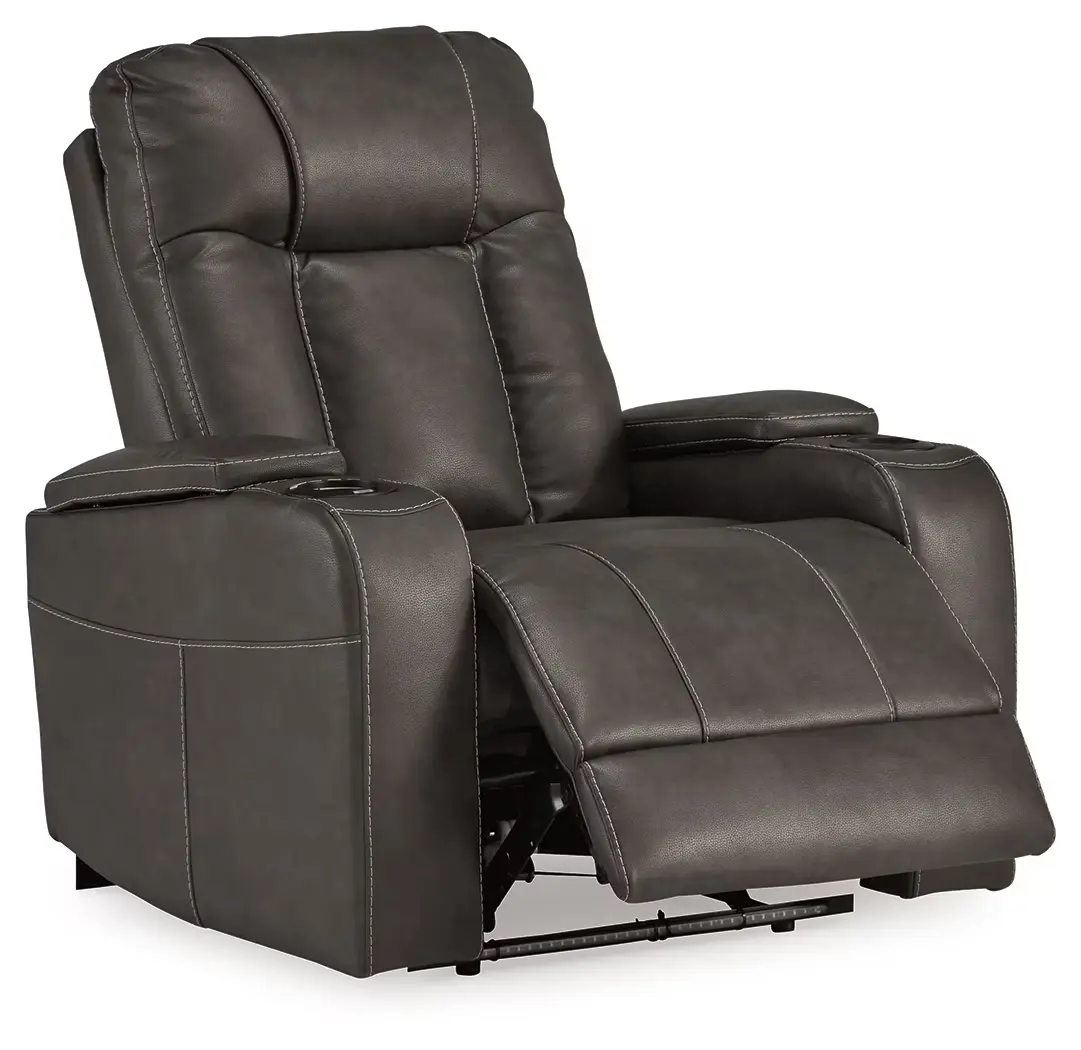 Feazada - Shadow - Power Rocker Recliner With Adj Headrest - Image 4