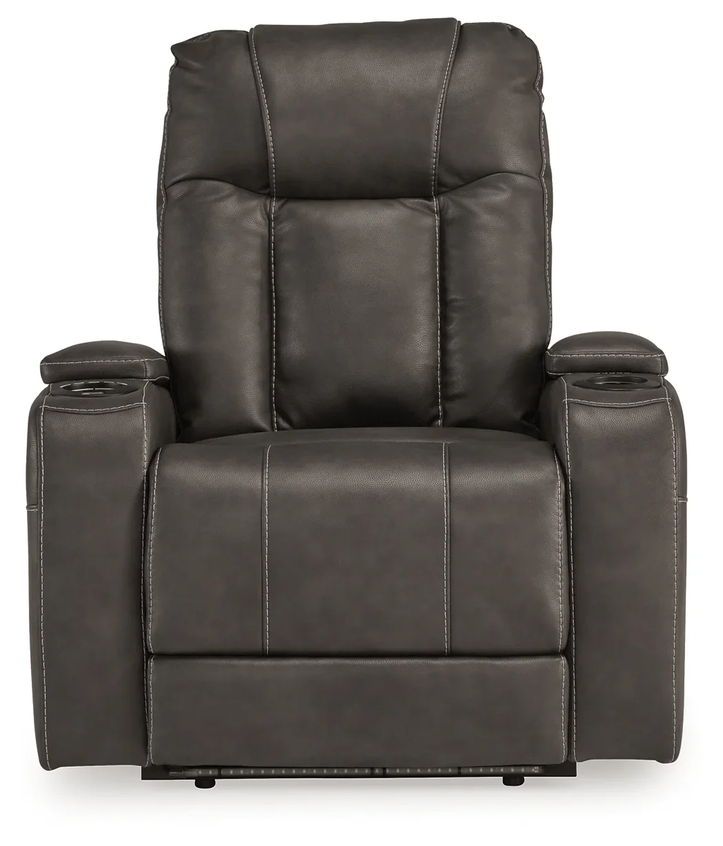 Feazada - Shadow - Power Rocker Recliner With Adj Headrest - Image 5