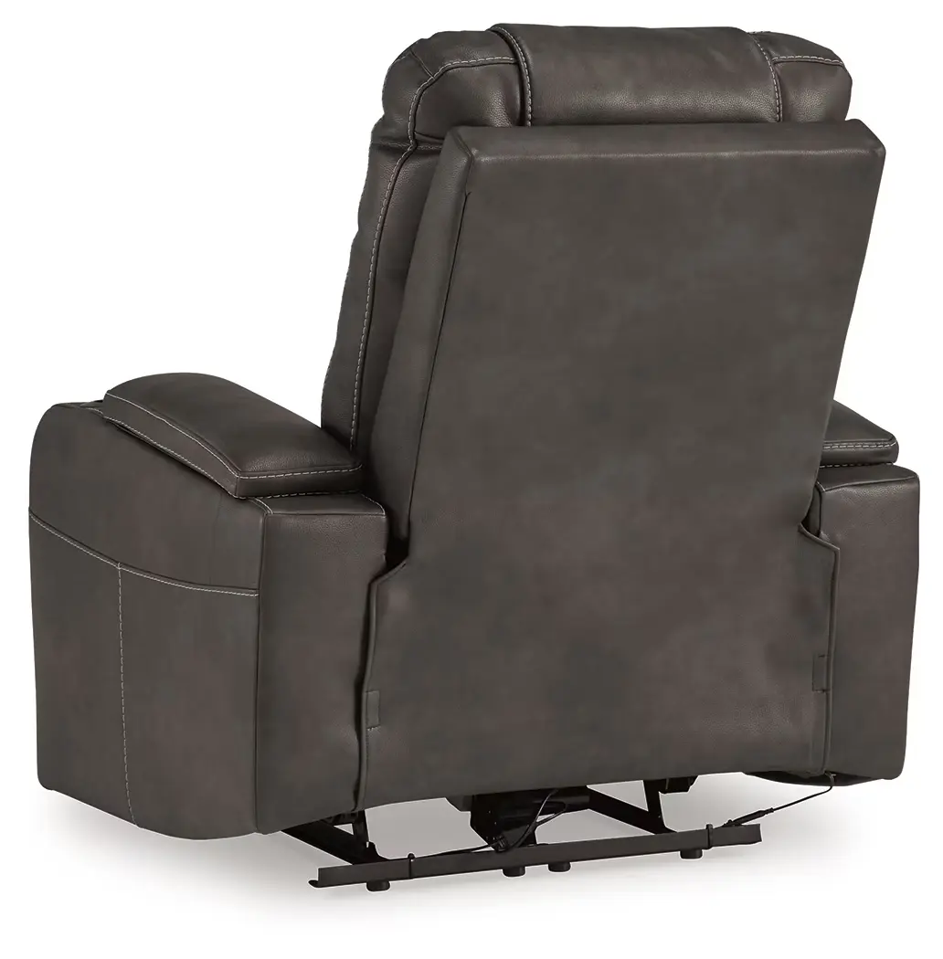 Feazada - Shadow - Power Rocker Recliner With Adj Headrest - Image 7