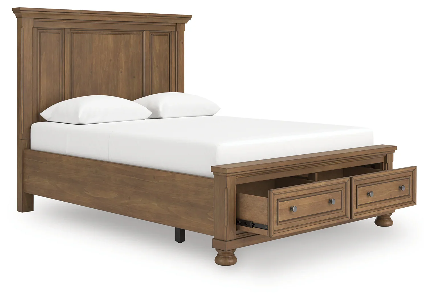 Feddinger - Medium Brown - Queen Panel Storage Bed - Image 2