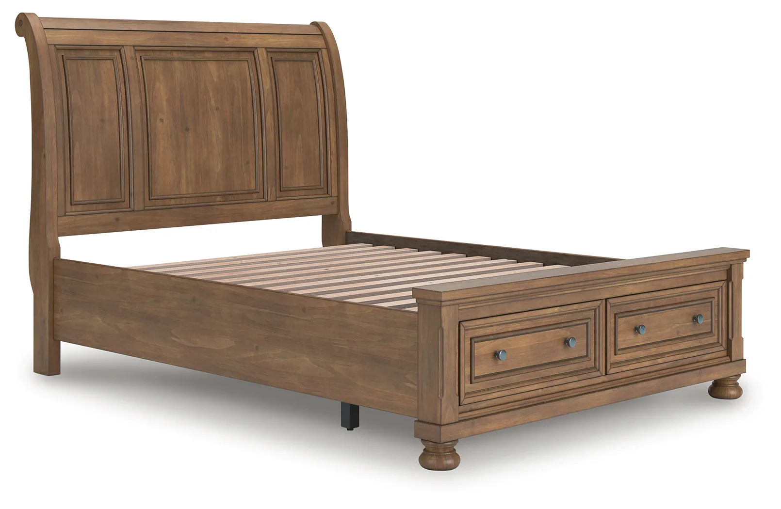 Feddinger - Medium Brown - Queen Storage Sleigh Bed - Image 3