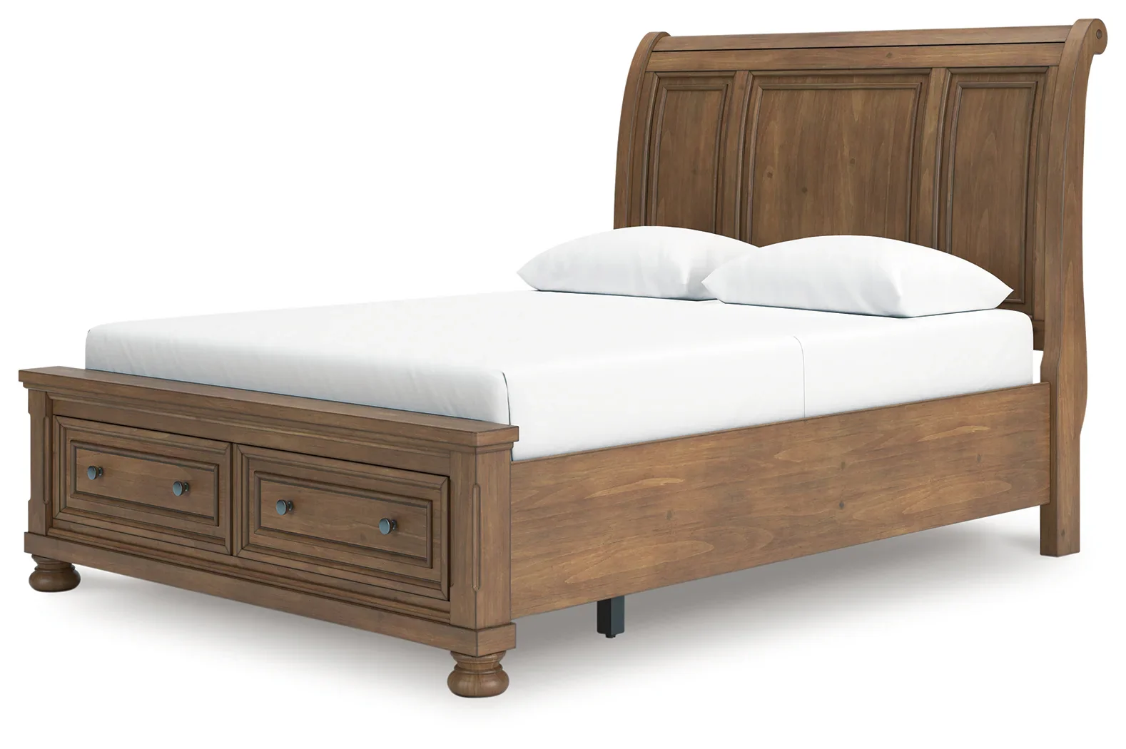 Feddinger - Medium Brown - Queen Storage Sleigh Bed - Image 5
