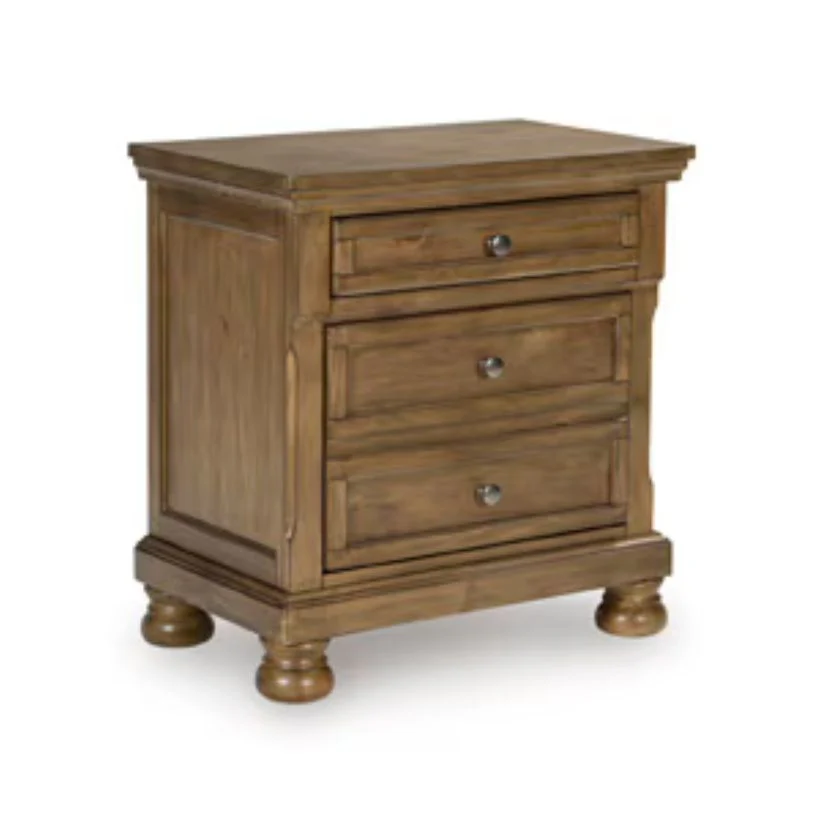 Feddinger - Medium Brown - Two Drawer Night Stand