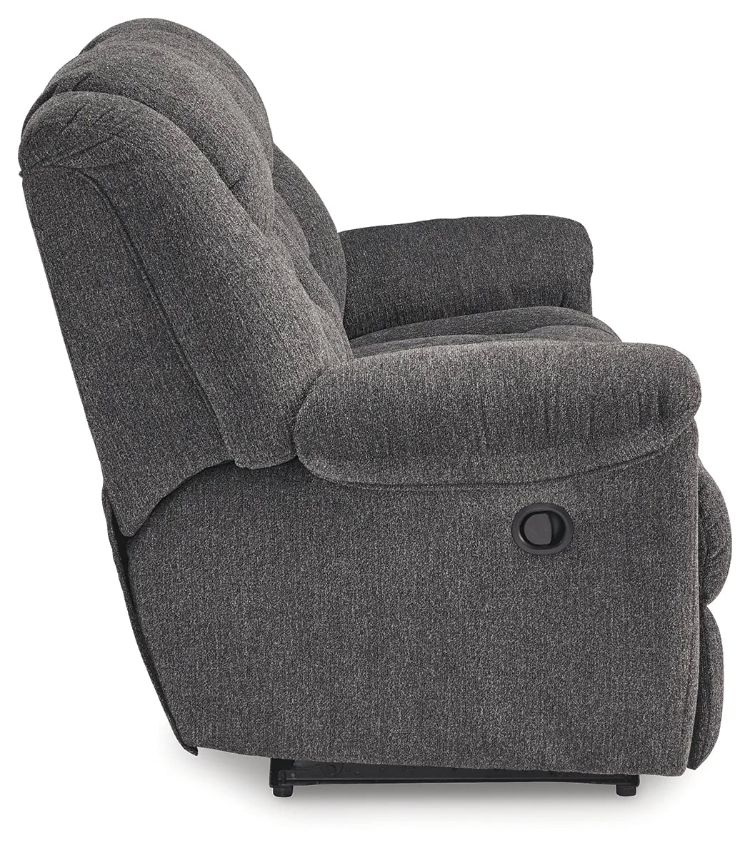 Foreside - Charcoal - 2 Pc. - Reclining Sofa, Reclining Loveseat With Console - Image 4