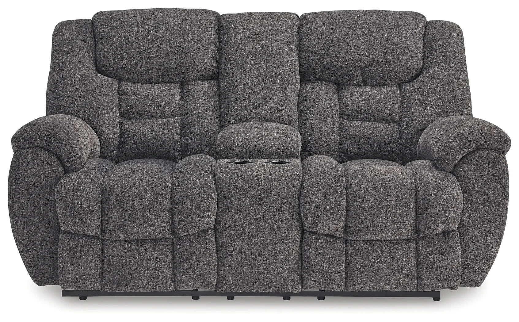 Foreside - Charcoal - 3 Pc. - Reclining Sofa, Reclining Loveseat With Console, Rocker Recliner - Image 20