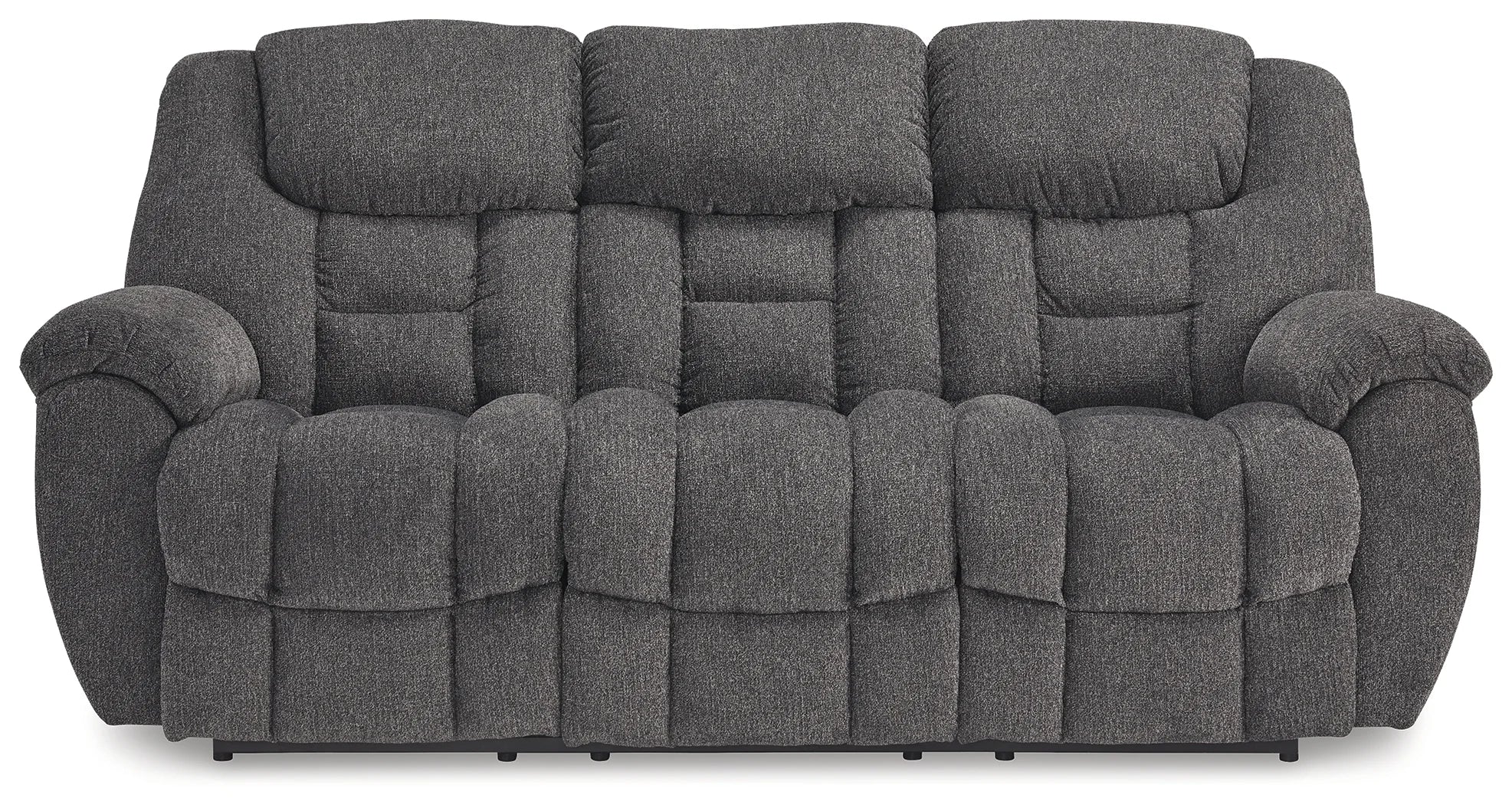 Foreside - Charcoal - 3 Pc. - Reclining Sofa, Reclining Loveseat With Console, Rocker Recliner - Image 3