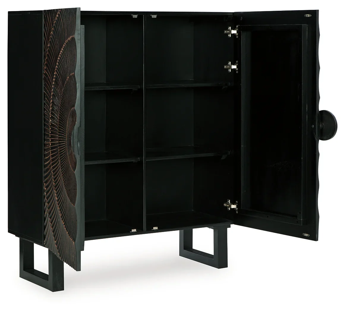 Fosterman - Distressed Black - Accent Cabinet - Image 3