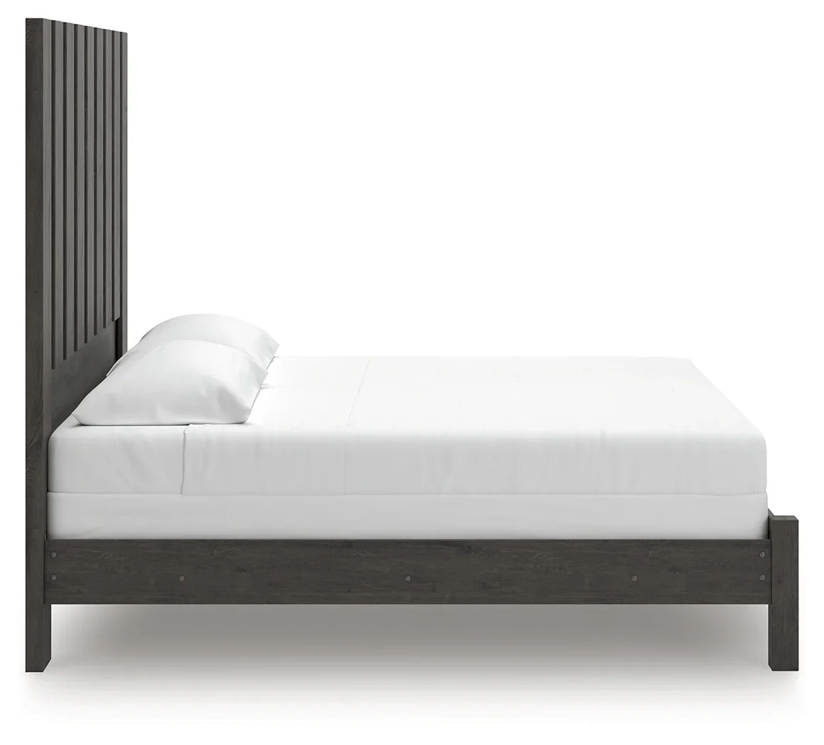 Fraluna - Charcoal - King Panel Bed - Image 7