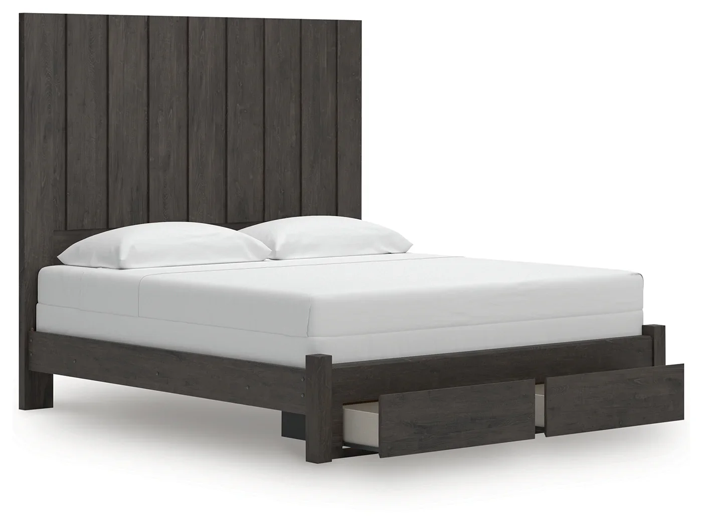 Fraluna - Charcoal - King Panel Storage Bed - Image 4