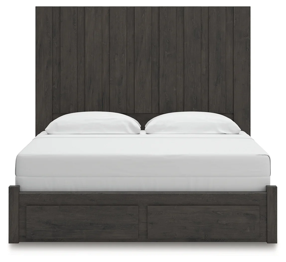 Fraluna - Charcoal - King Panel Storage Bed - Image 5