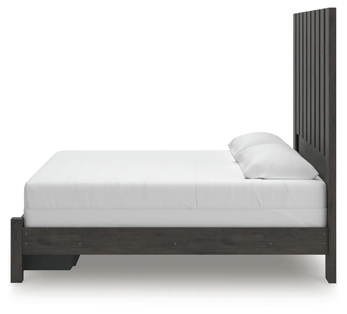 Fraluna - Charcoal - King Panel Storage Bed - Image 7