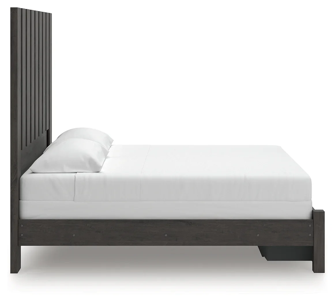 Fraluna - Charcoal - King Panel Storage Bed - Image 8