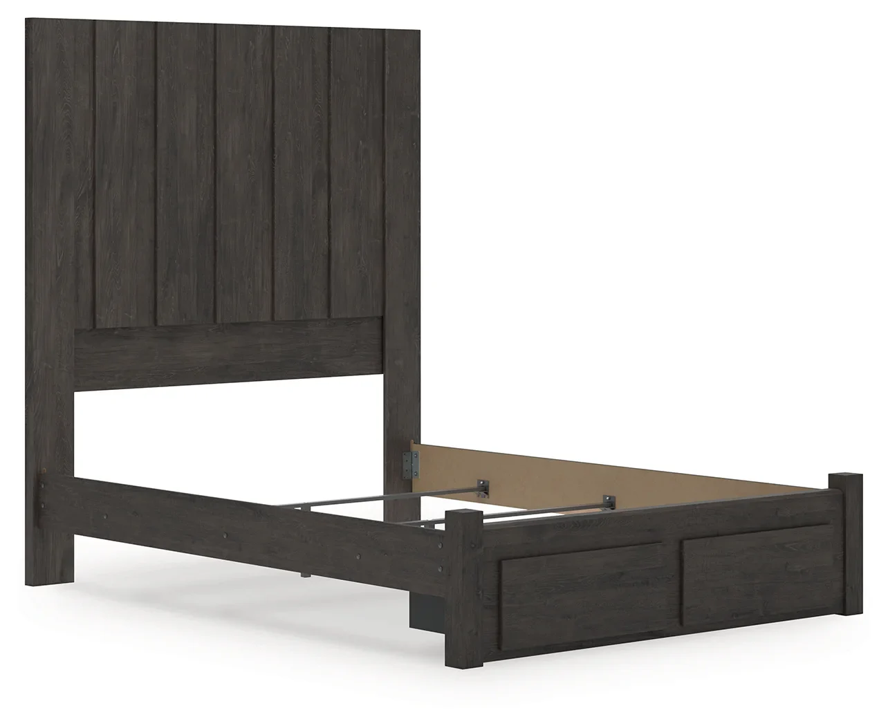 Fraluna - Charcoal - Queen Panel Storage Bed - Image 3
