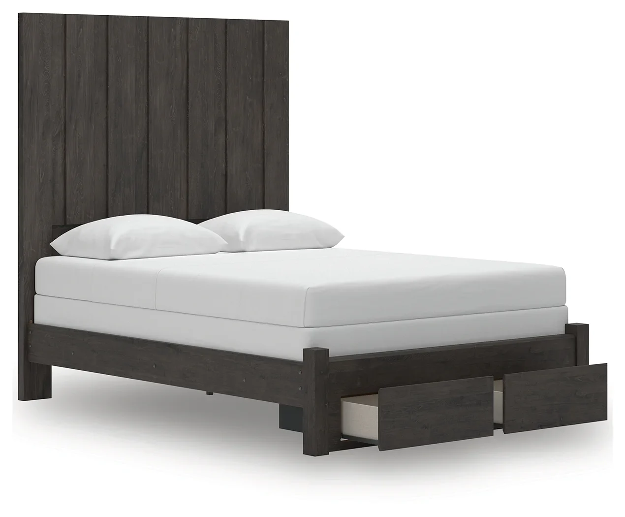 Fraluna - Charcoal - Queen Panel Storage Bed - Image 4