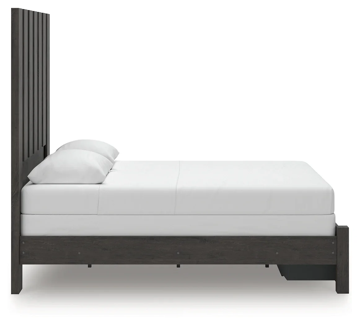 Fraluna - Charcoal - Queen Panel Storage Bed - Image 5
