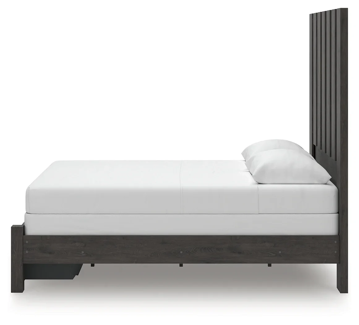 Fraluna - Charcoal - Queen Panel Storage Bed - Image 6