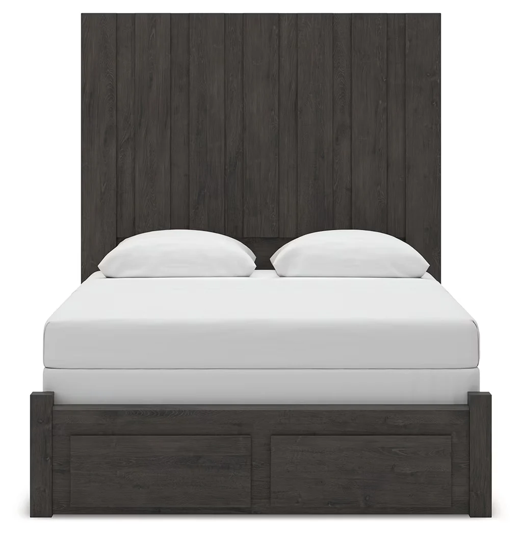 Fraluna - Charcoal - Queen Panel Storage Bed - Image 7