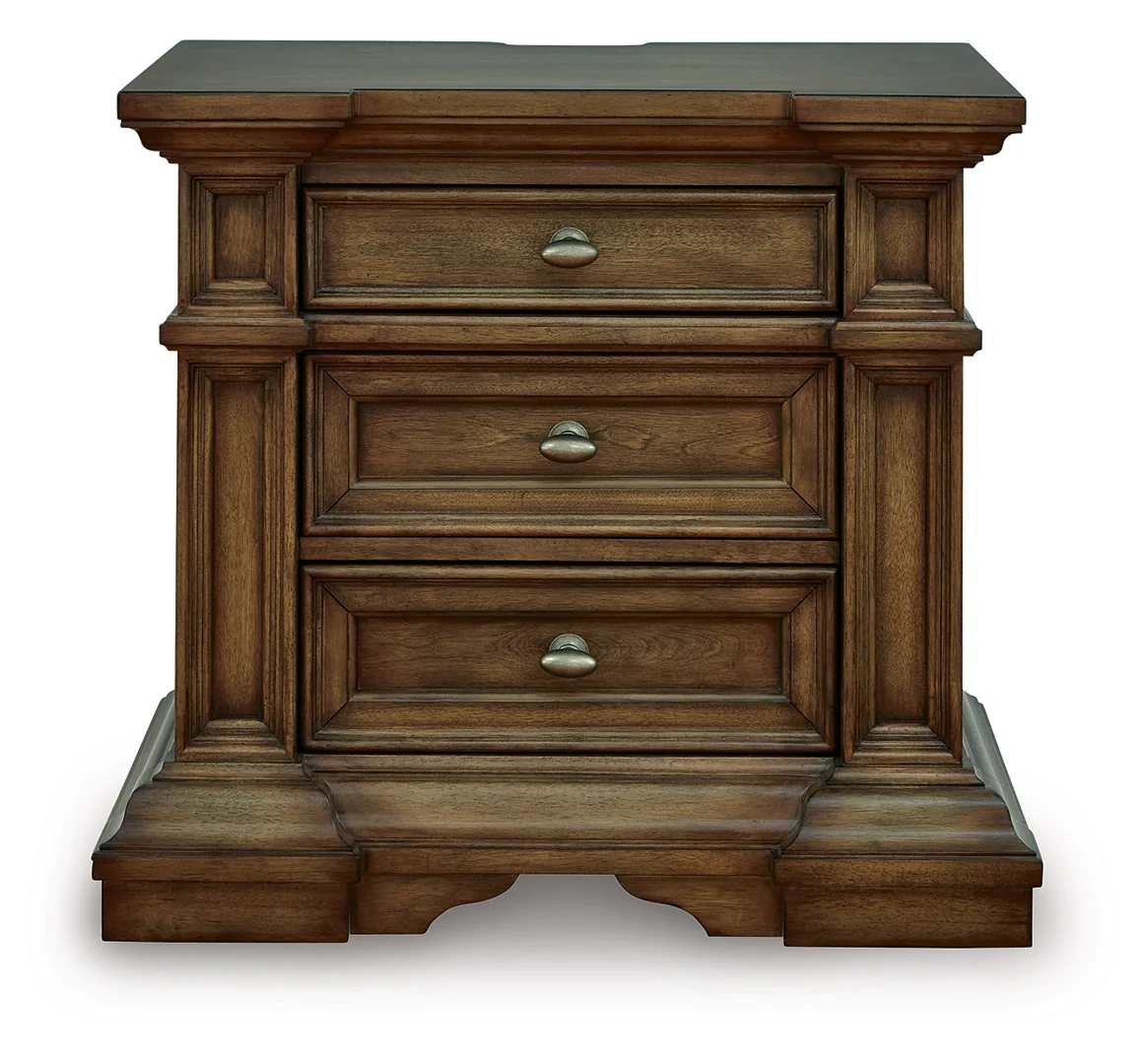 Frantanna - Brown - Three Drawer Night Stand - Image 2