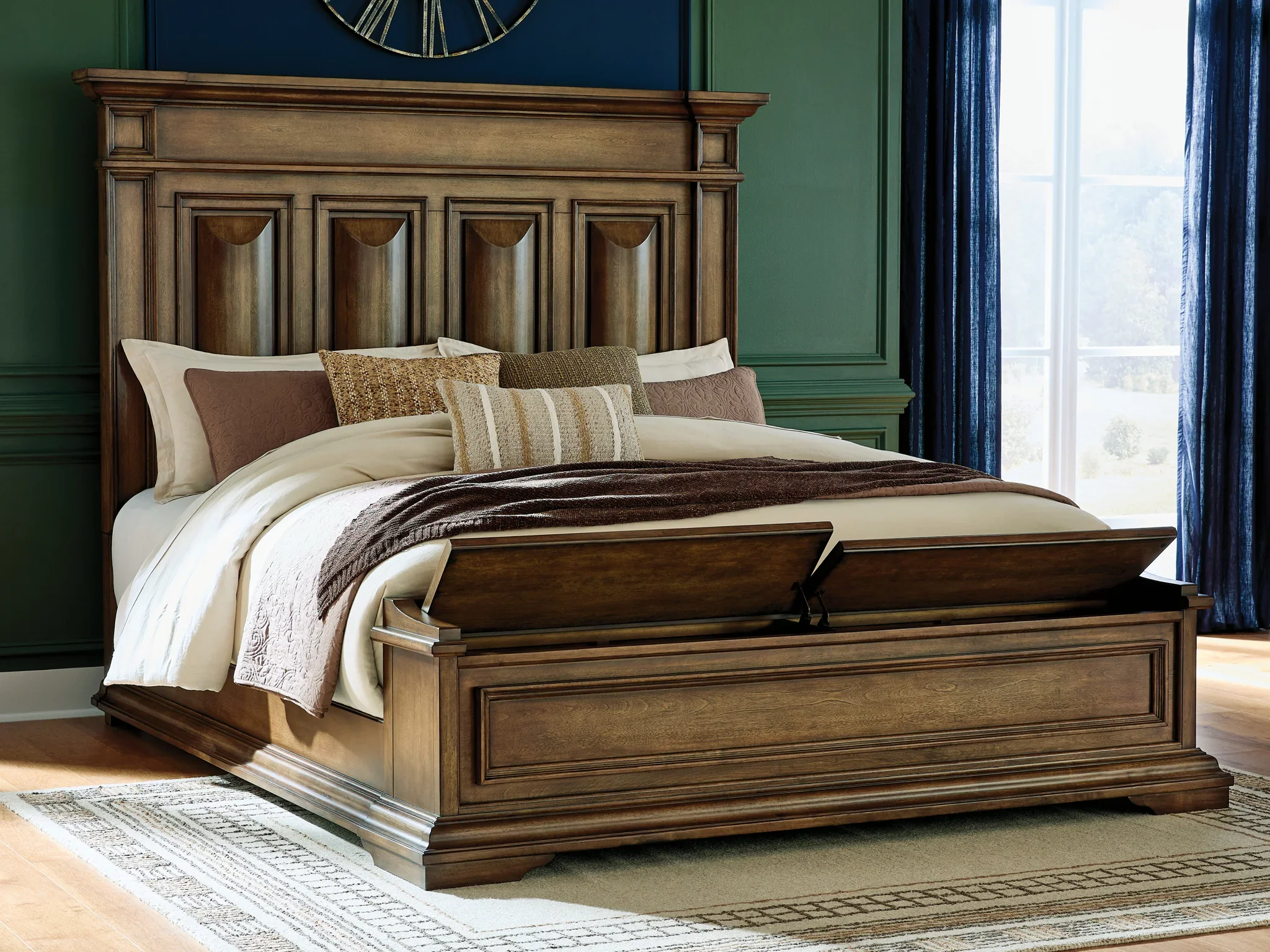 Frantanna - King Panel Storage Bed - Brown - Image 7