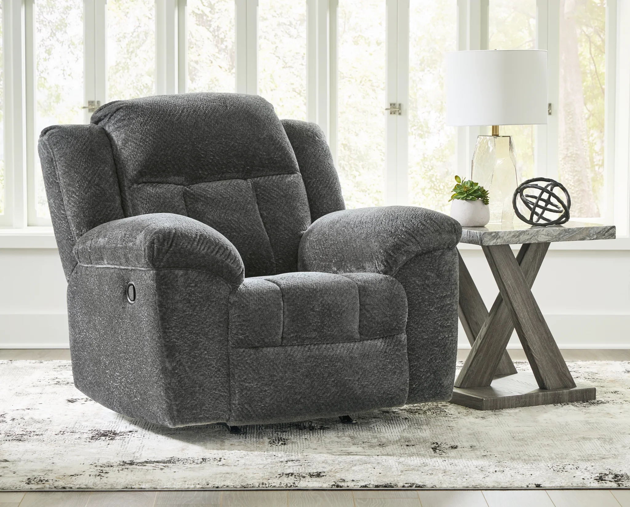 Frohn - Graphite - Rocker Recliner - Image 2