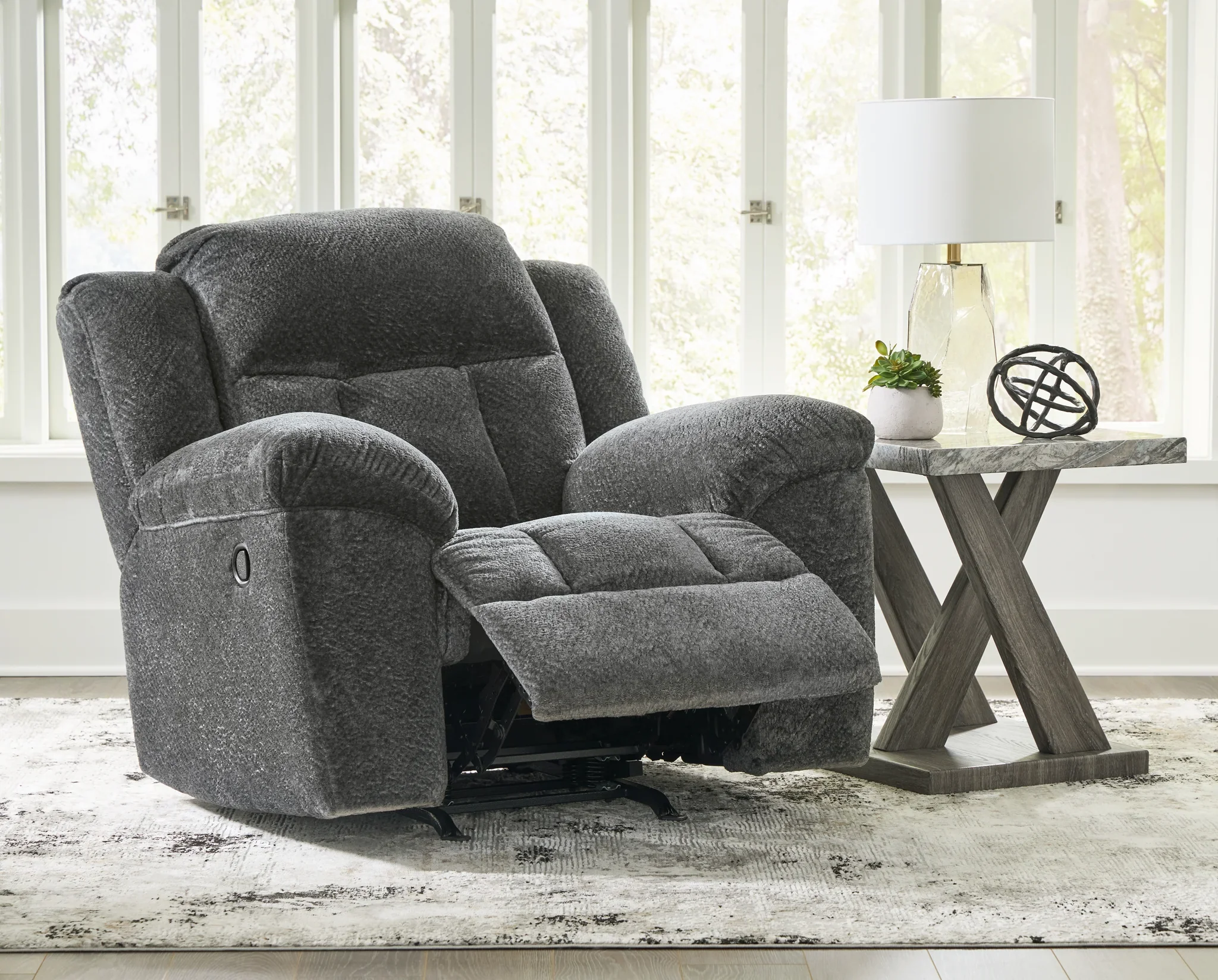 Frohn - Graphite - Rocker Recliner - Image 8