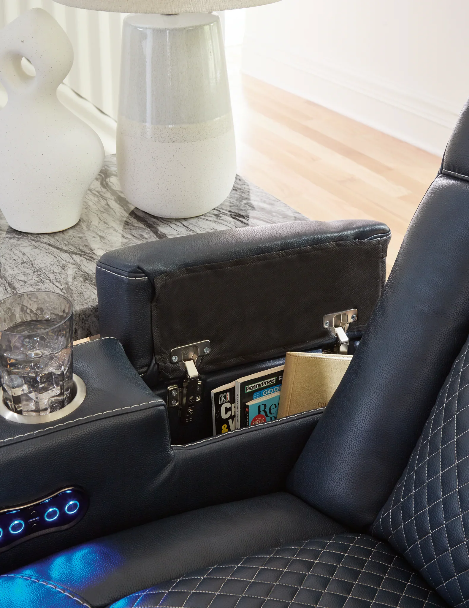Fyne-Dyme - Sapphire - Power Recliner/Adj Headrest - Image 8