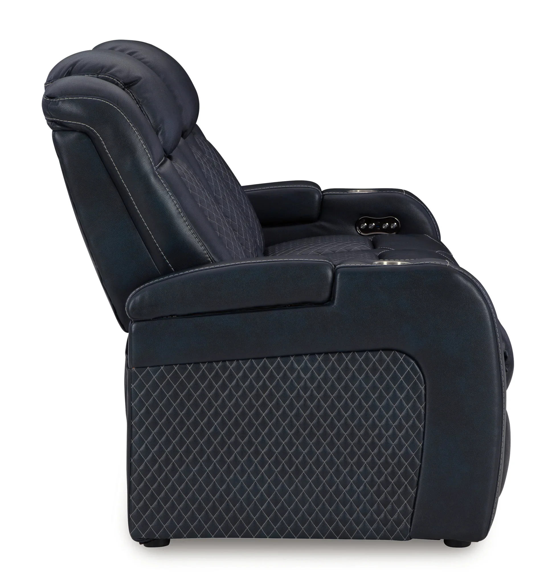 Fyne-Dyme - Sapphire - Power Reclining Sofa With Adj Headrest - Image 5