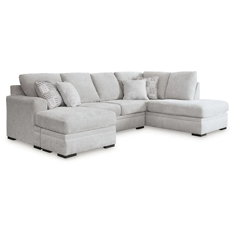Gabyleigh - Nickel - 2-Piece Sectional With Laf Chaise