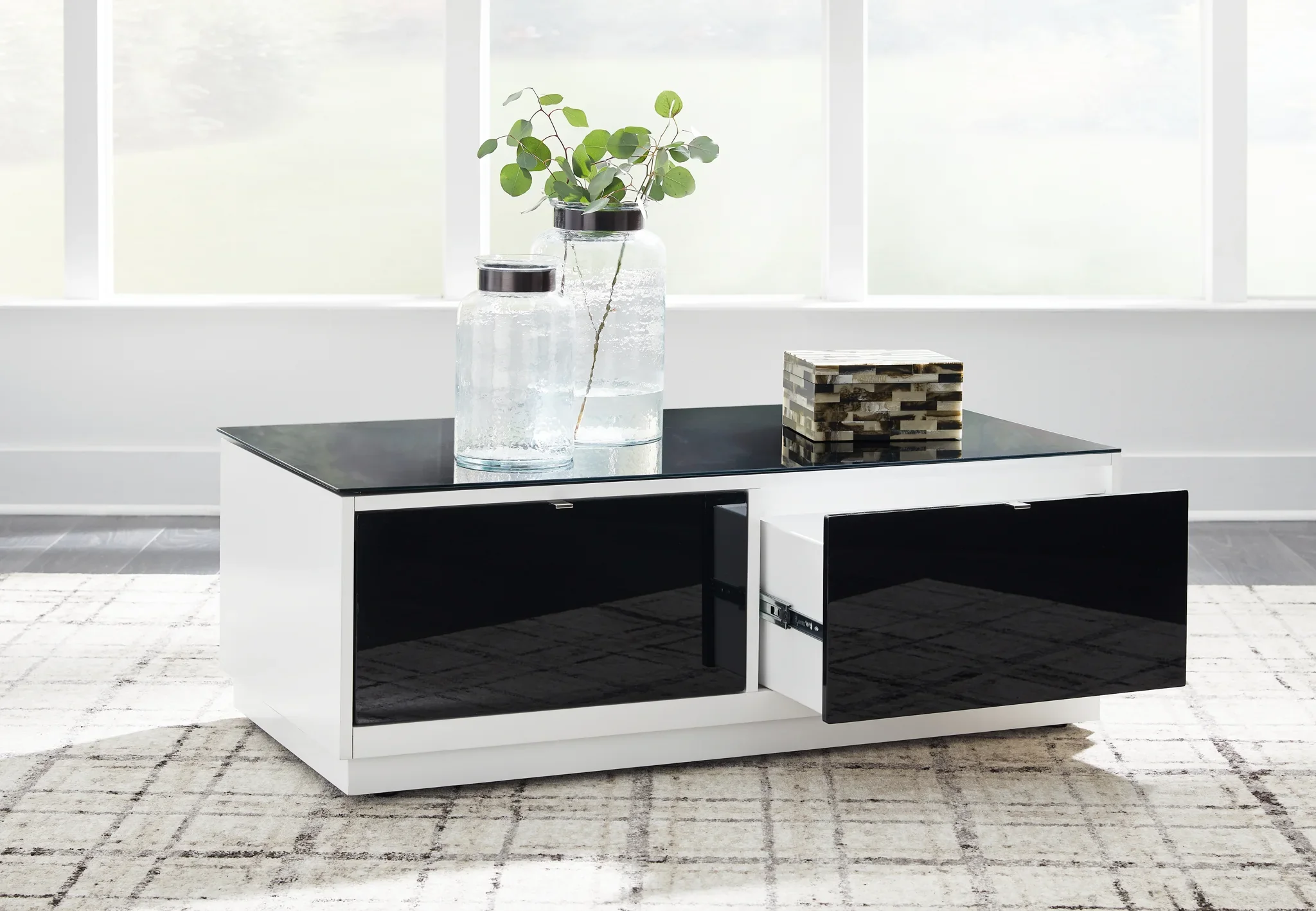 Gardoni - White / Black - Rectangular Cocktail Table - Image 7
