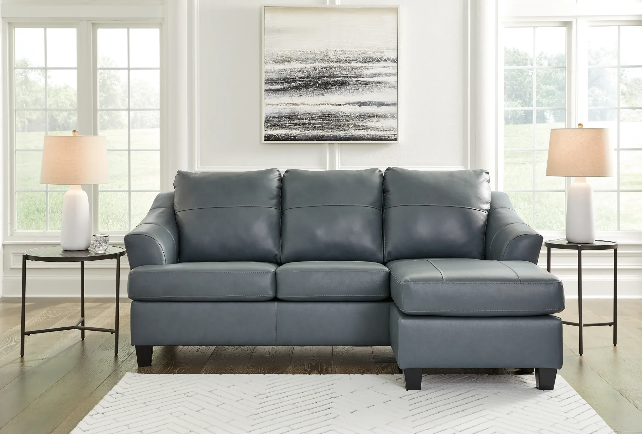 Genoa - Sofa Chaise - Steel - Image 7