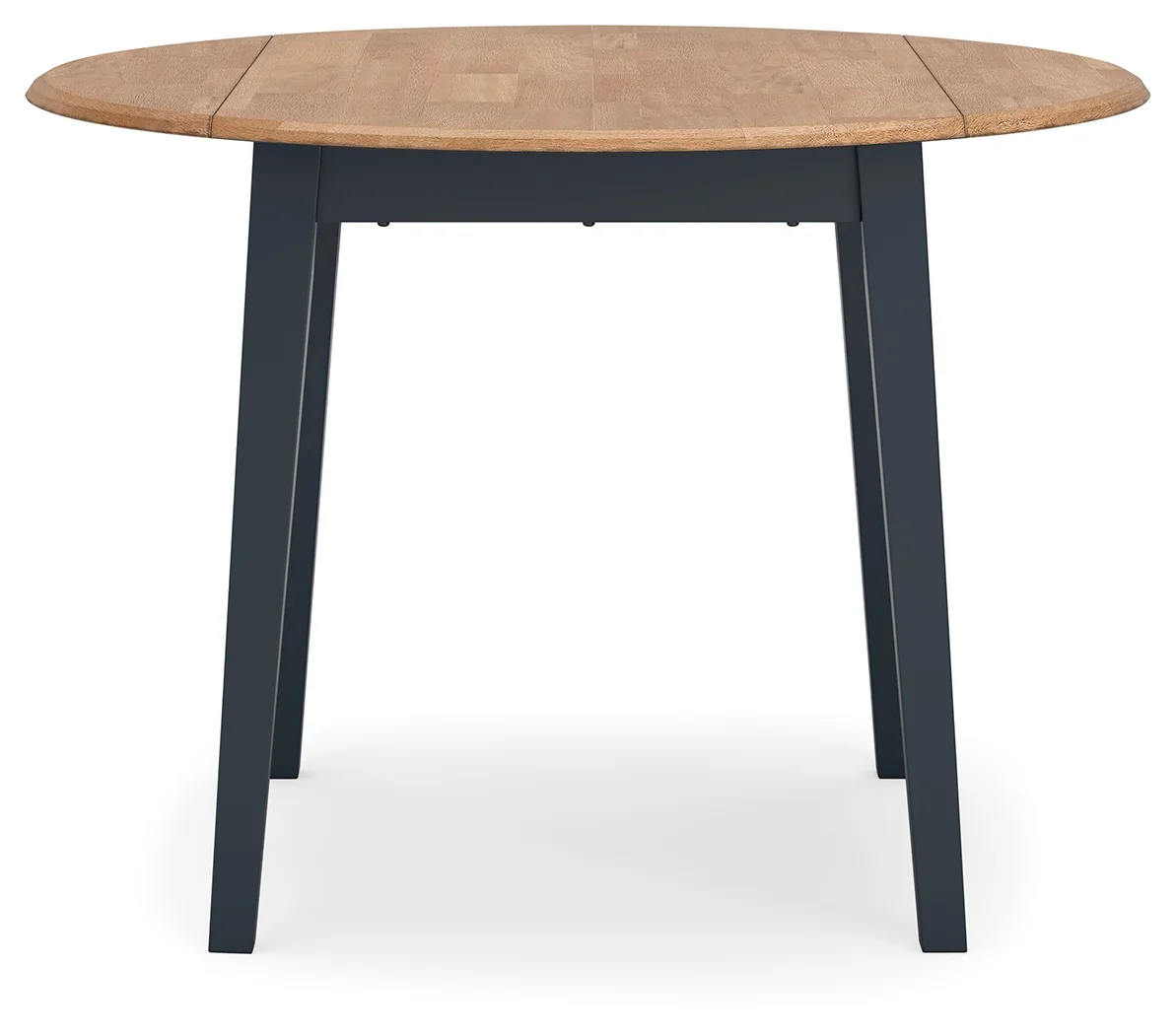 Gesthaven - Natural / Blue - 5 Pc. - Round Dining Room Drop Leaf Table, 4 Side Chairs - Image 3